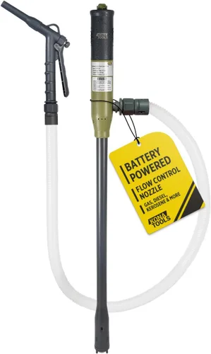 Miniatura 12 de Bomba portátil de transferencia de combustible con manguera de goma KTEP01MRUSB – Alimentada por batería y USB-C Boquilla de seguridad, manguera