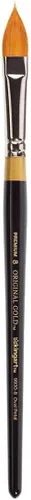Miniatura 6 de KINGART Original Gold 9930 Series, Golden Taklon Oval Floral Petal Artist Brush (juego de 4) Negro, B-100