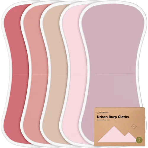 Miniatura 38 de Paños orgánicos para eructos para bebés niños y niñas, paquete de 5 paños de algodón súper absorbentes para bebés, trapos suaves y afelpados