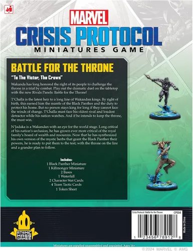 Miniatura 2 de Marvel: Crisis Protocol Battle for the Throne RIVAL PANELS - Wakanda Showdown! Juego de superhéroes de mesa, a partir de 14 años, 2 jugadores, 90