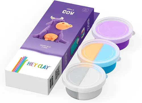 Miniatura 2 de HEY CLAY Arcilla de secado al aire con divertida aplicación interactiva, juego de arcilla para modelar y manualidades para niños de 3 a 8 años