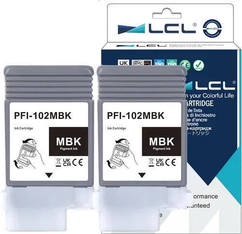 LCL PFI102 MBK Cartucho de tinta de repuesto para Canon PFI-102 PFI-102MBK para Canon imagePROGRAF iPF500 iPF510 iPF600 iPF605 iPF610 iPF650 iPF655