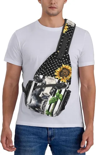 Miniatura 6 de Fylybois Bolso bandolera para hombres y mujeres, mochila cruzada en el pecho, bolsas de hombro