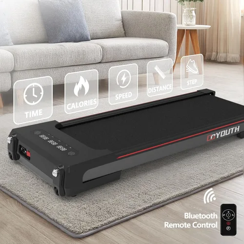 Miniatura 2 de GOYOUTH Caminadora eléctrica 2 en 1 para debajo del escritorio, máquina de ejercicio motorizada con altavoz inalámbrico, control remoto y pantalla