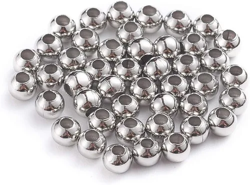 Miniatura 8 de Pandahall 500 cuentas espaciadoras redondas de 0.079 in doradas de acero inoxidable 304 sin costuras sueltas pequeñas pequeñas cuentas de metal