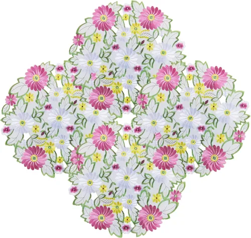 Miniatura 6 de AMARED Spring Daisy - Caminos de mesa bordados con flores para decoración del hogar, 13 x 34 pulgadas