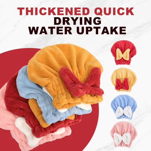 Miniatura 6 de 2 toallas de microfibra para secar el cabello, superabsorbentes, para cabello húmedo, de secado rápido, toallas de pelo gruesas, pajarita suave