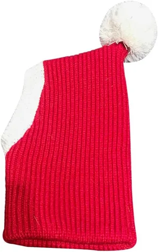 POPETPOP Sombrero de Navidad para perro, cálido gorro de invierno para cachorros, grueso, pequeño, de punto, para gato, Navidad, diadema, ropa para