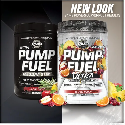 Miniatura 4 de PMD Sports Pump Fuel Ultra Medium Stim - Polvo Premium para antes del entrenamiento y bomba muscular, mayor enfoque, resistencia y recuperación