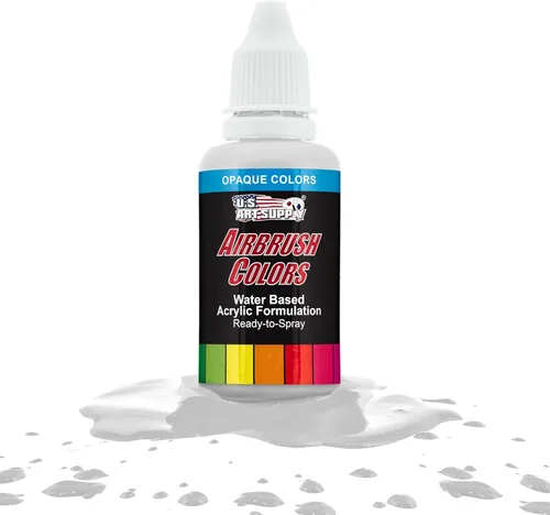Miniatura 51 de U.S. Art Supply Opaque Lake Blue - Pintura acrílica para aerógrafo con efectos especiales, 8 onzas, lista para rociar, pintura con pincel de aire a