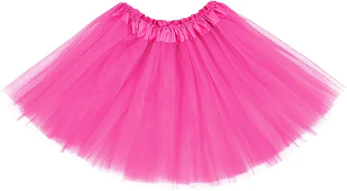 Miniatura 124 de Century Star Tutú de 4 capas para niñas pequeñas, faldas de ballet de tul para baile de princesa, esponjoso, para fiestas de cumpleaños de 2 a 8 años