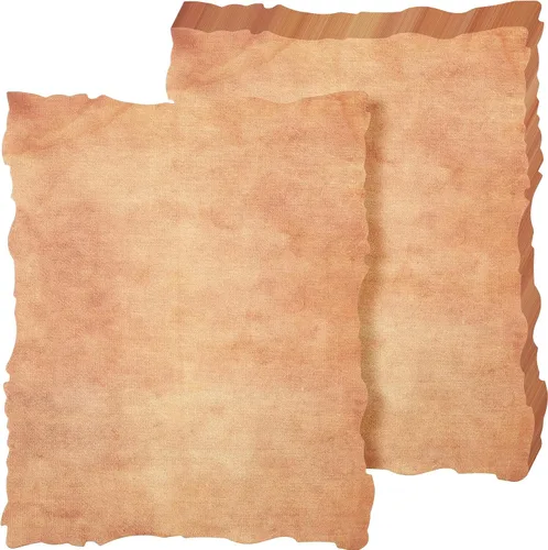 Harloon 50 piezas de papel vintage de acuarela de algodón de aspecto antiguo, cartulina en blanco de 200 GSM grueso con borde anticuado para dibujo,