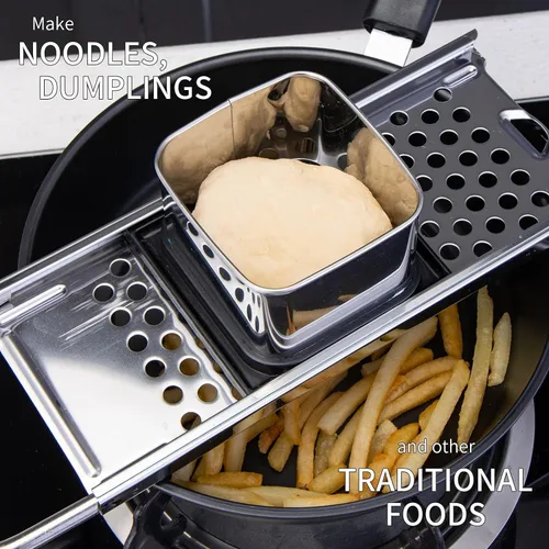 Miniatura 3 de Spaetzle Maker de acero inoxidable de grado premium ensanchado mango de plástico hecho en casa bola de masa de fideos de huevo tamaño perfecto