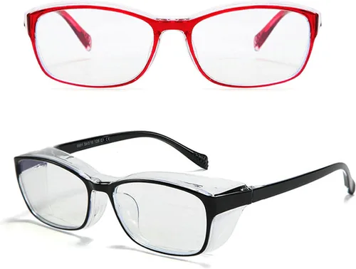 Miniatura 7 de Gafas de seguridad anti-niebla arañazos marco claro, 2021 nuevo TR90 gafas de bloqueo de luz azul