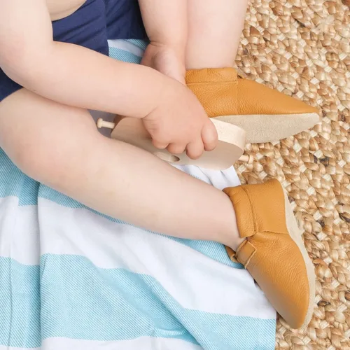Miniatura 9 de BirdRock Baby - Mocasines sin bordes de piel auténtica, para niños y niñas, recién nacidos, bebés, infantes