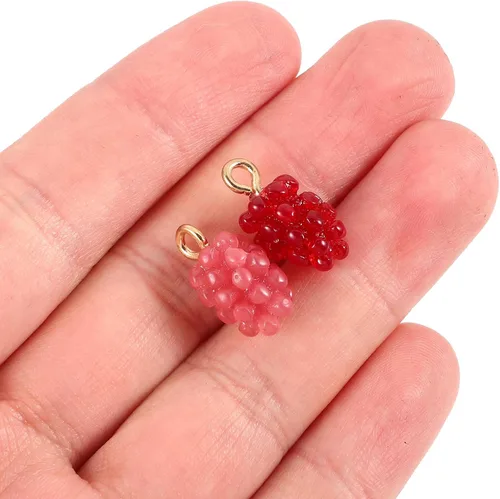 Miniatura 5 de Dijes de resina, 12 piezas de joyería de resina para hacer pulseras, collares, accesorios de manualidades