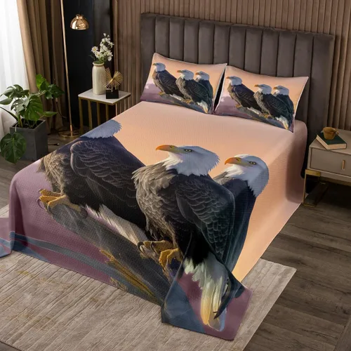 Miniatura 7 de Homewish Juego de colcha de 3 piezas con estampado de león en 3D de pareja de leones para niños, adolescentes, con temática de animales salvajes