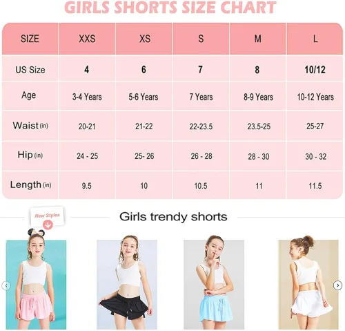 Miniatura 6 de Pantalones cortos de mariposa para niñas con forro de elastano, pantalones cortos de mariposa con bolsillo