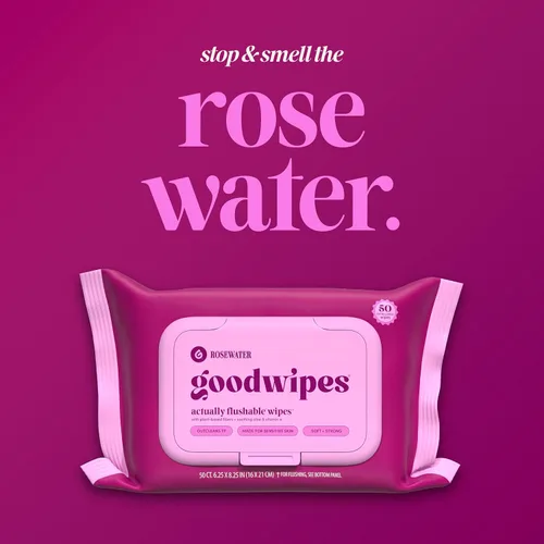 Miniatura 7 de Goodwipes Toallitas desechables para trasero - Vitamina E y aloe - Seguras para alcantarillado y fosa séptica - Toallitas húmedas extra grandes