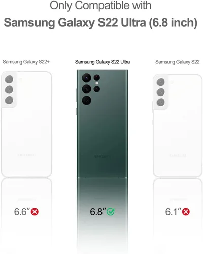 Miniatura 2 de SURITCH Funda para Samsung Galaxy S22 Ultra, Protector de Pantalla Integrado para Funda Samsung S22 Ultra 5G Protección de Cuerpo Completo