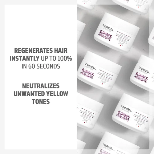 Miniatura 5 de Goldwell Dualsenses Blondes & Highlights Tratamiento Anti-Amarillo 60sec 6.8oz, 6.8 fl oz