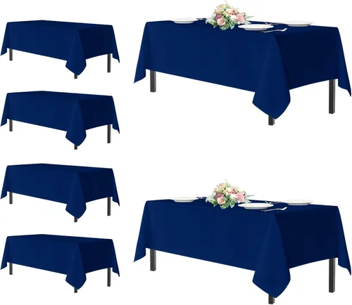Miniatura 30 de sancua - Paquete de 2 manteles cuadrados de poliéster, de 54 x 54 pulgadas, resistentes a las manchas y a las arrugas, lavables, para mesas de Beige