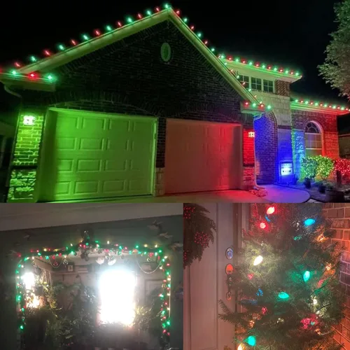 Miniatura 6 de Paquete de 25 bombillas C9 de cerámica verde de repuesto, bombilla de luz vintage incandescente para guirnalda de San Patricio, bombillas de luz