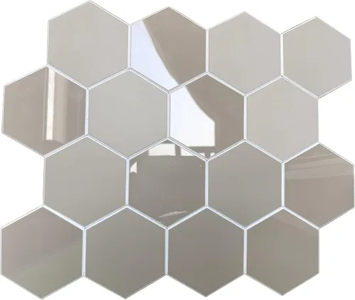 Miniatura 10 de Protector contra salpicaduras para cocina, protector contra salpicaduras hexagonales de alta calidad, azulejos sin costuras para baño