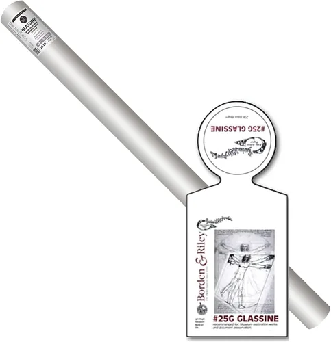 Miniatura 8 de Borden & Riley Rollo de papel glassine #25G de 24 pulgadas x 20 yardas, 25 libras, 1 rollo cada uno (25GR242000)