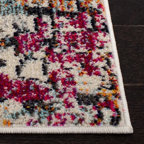 Miniatura 4 de SAFAVIEH Colección Madison - Alfombra de acento 2'2" x 4', negro y dorado, diseño abstracto moderno, no desprende pelusa y fácil cuidado, ideal