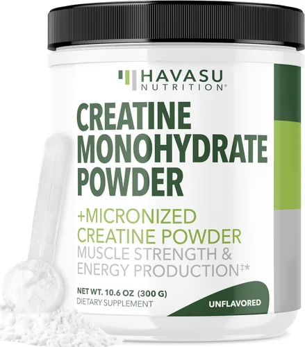 Polvo de monohidrato de creatina micronizada, bebida de recuperación después del entrenamiento, producción de músculo, fuerza y energía, 0.18 onzas