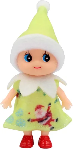 Miniatura 10 de WULEEUPER - Muñecas pequeñas de elfo bebé Decoración navideña de elfo en miniatura Regalo para recién nacido Muñecas de bebé para niña y niño