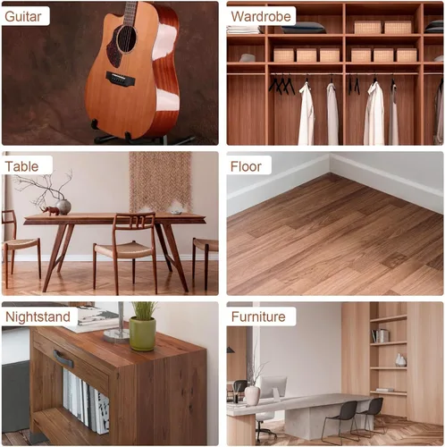Miniatura 5 de SEISSO Masilla para Madera, Masilla de Nuez para Molduras, Masilla para Madera Pintable, Teñible, Masilla para Madera a Base de Agua para Nogal