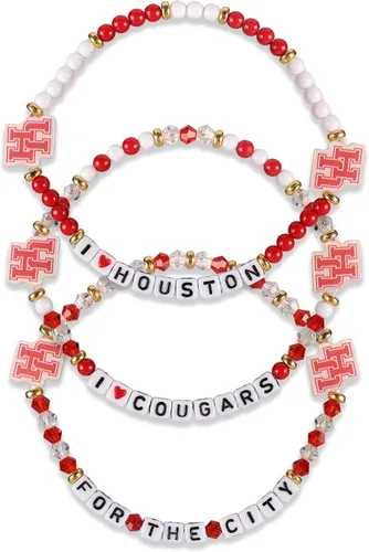 Miniatura 109 de FOCO NCAA unisex-adulto Paquete de 3 Pulseras de la Amistad con Cuentas con Logotipo de Equipo Universitario de la NCAA Oficialmente Licenciadas