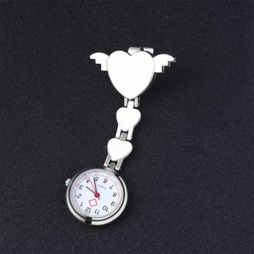 Miniatura 2 de Reloj colgante de enfermera, reloj colgante creativo de moda, diseño de corazón, decoración de cuarzo, reloj de bolsillo