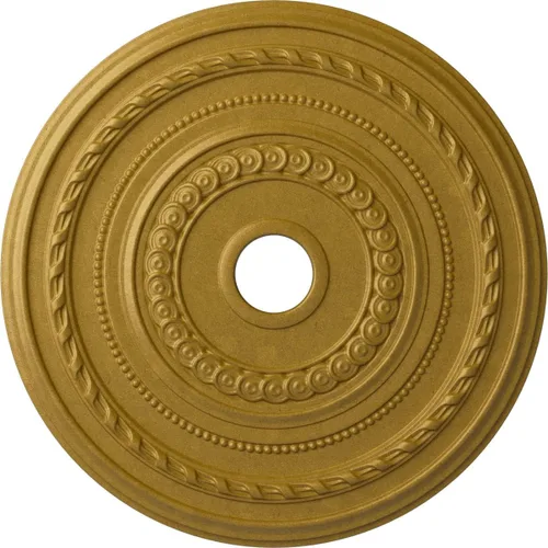 Miniatura 23 de Ekena Millwork CM25COFCS Cole Medallón de Techo, 25 3/8"OD x 3 3/8"ID x 1 3/8"P, pintado a mano Flash Cobre