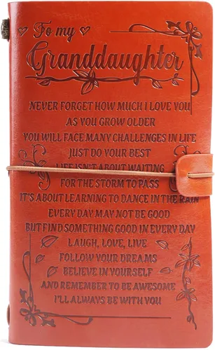 Miniatura 16 de Diario de cuero Live Laugh Love – Diario de tapa feliz, diario de viaje rellenable, encuadernado en cuero, cuaderno inspirador, cuaderno de bocetos