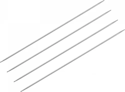 Miniatura 11 de uxcell Juego de 2 pares de agujas de tejer, 0.063 pulgadas de diámetro, 9.84 pulgadas de largo, acero inoxidable, agujas de suéter de doble punta