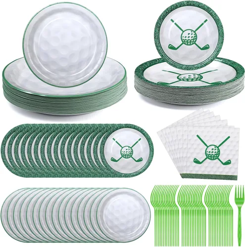 Miniatura 9 de Zhehao Juego de 192 platos y servilletas de papel de fútbol, suministros para fiestas de fútbol, 7 pulgadas, 9 pulgadas, platos de papel