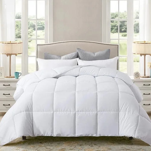 Miniatura 17 de EnvioHome Juego de edredón tamaño Queen con fundas de almohada, ultra suave y acogedor, ligero, estampado, color beige