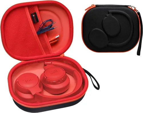Miniatura 10 de XANAD Funda rígida para JBL Tune 720BT/770NC/710BT/760NC/700BT/750BT/510BT/660NC/520BT/500/E45BT y JBL Live Negro exterior+interior azul