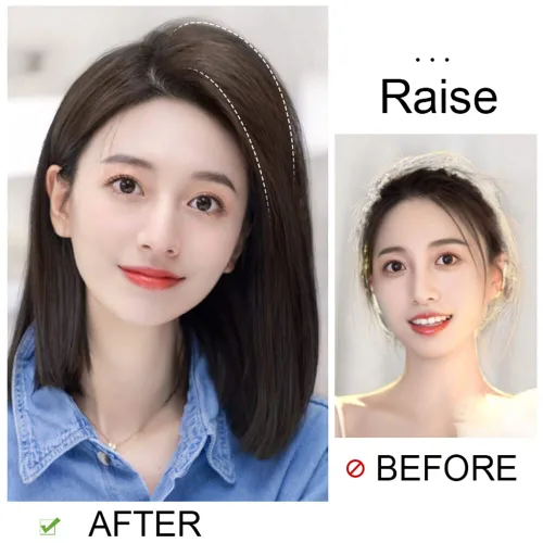 Miniatura 3 de Peluca sintética sin costuras para la frente, 2 piezas, con clip, extensión de flequillo recto para mujeres con cabello fino (9.8 in, marrón oscuro)