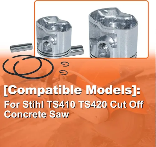 Miniatura 4 de 4238-030-2003, kit de pistón de 1.969 in, para sierra de hormigón de corte Stihl TS410 TS420