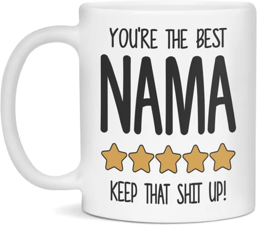 Best Nama Mug, World's Best Nama, 11-Ounce White