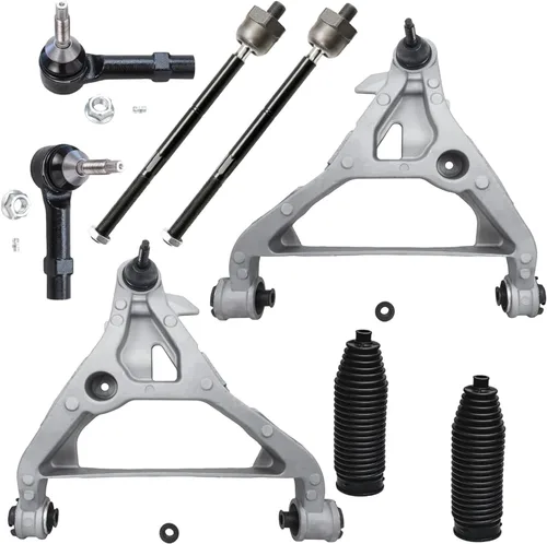 Miniatura 194 de Detroit Axle - Kit de brazos de control de extremo delantero de 8 piezas para Dodge Dakota 00-04, Durango 00-03, 4 brazos de control superior e