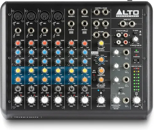 Miniatura 11 de ALTO TrueMix 500 Mezclador de Audio con Entrada XLR para Micrófono e Interfaz de Audio USB para Podcasting, Actuación en Vivo, Transmisión