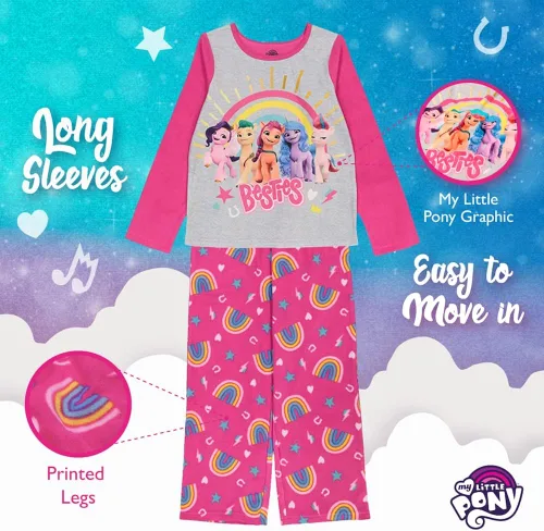 Miniatura 4 de My Little Pony Conjunto de pijama de 2 piezas para niñas Arco iris
