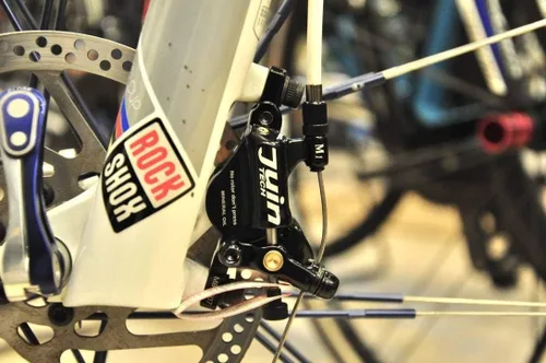 Miniatura 3 de Juego de pinzas de freno de disco hidráulicas accionadas por cable M1, freno híbrido extra potente para carretera/montaña/ciclocross/grava/bicicleta
