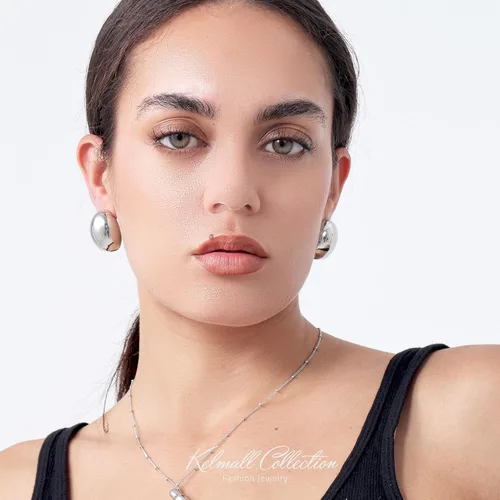 Miniatura 66 de KELMALL Aretes tipo argolla de oro de 14 quilates para mujer, hipoalergénicos, gruesos, redondos, no se deslustra, para orejas sensibles
