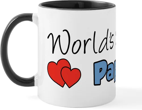Miniatura 12 de CafePress Papou (Worlds Best) Taza de café de cerámica (11 oz (11.0 fl oz)